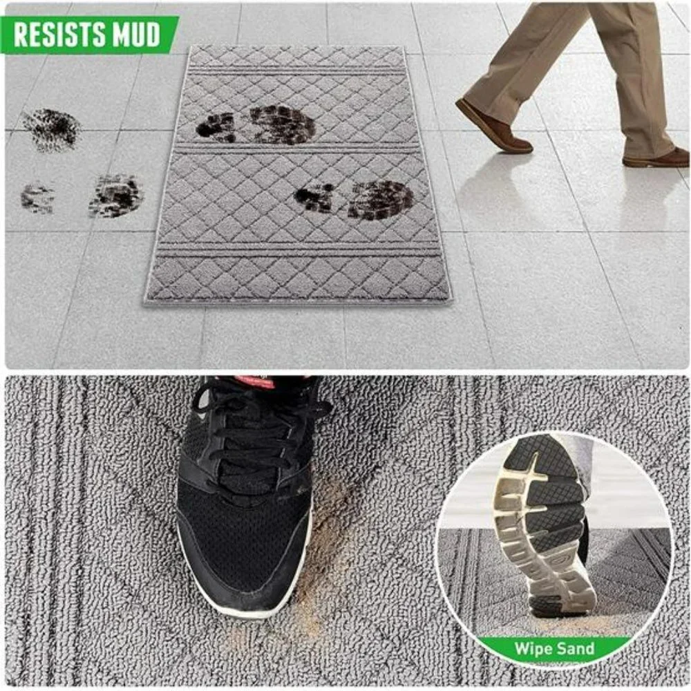 24x36, Non-Slip Absorbent Resist Dirt Door Mats, Machine Washable Low-Profile
